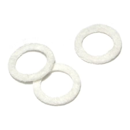 Midwest Fastener Cushioning Washer, , Felt White Finish, 10 PK 64724